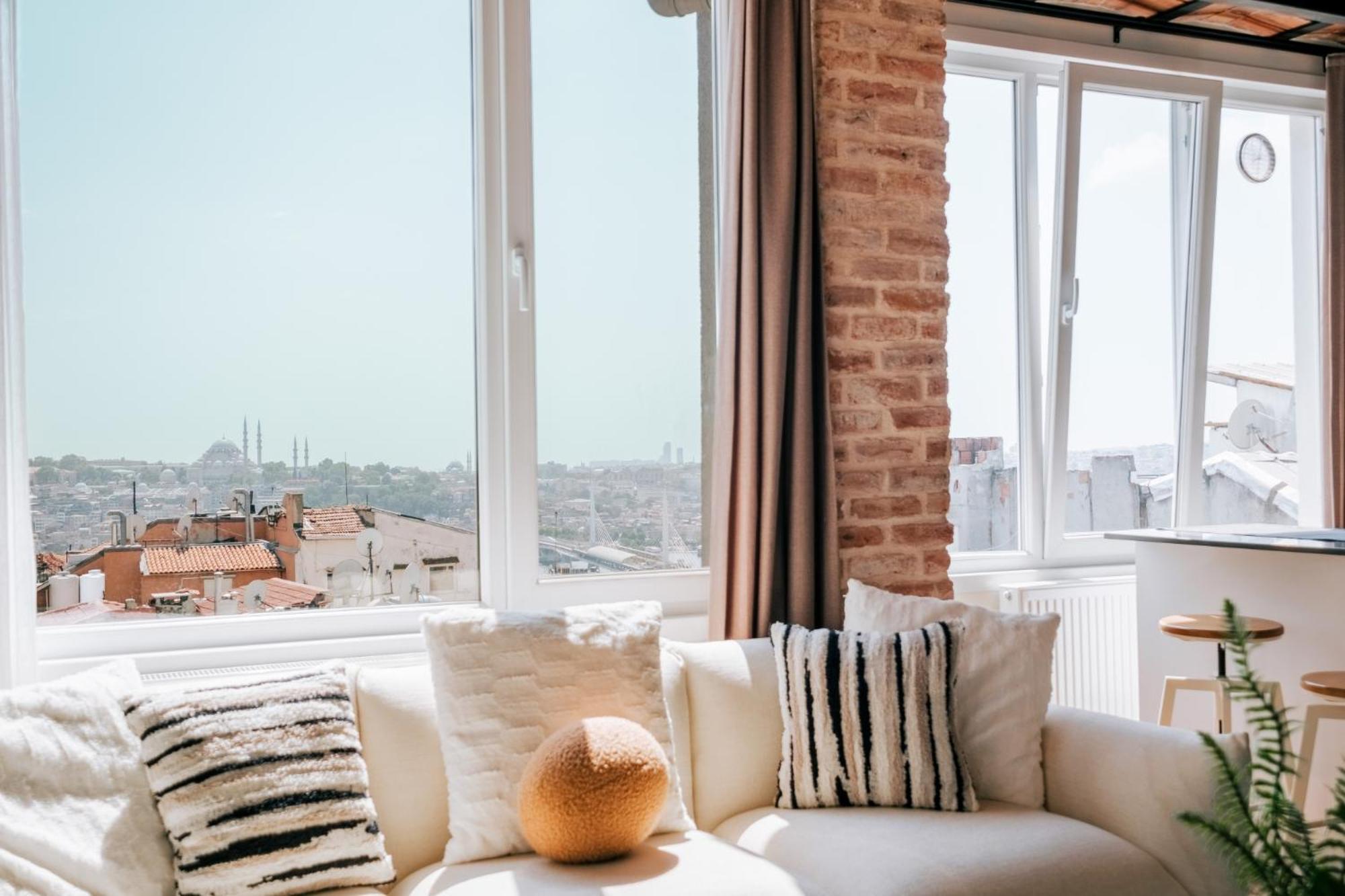 이스탄불 Flat W City View Near Galata Tower In Istiklal Ave 아파트 외부 사진