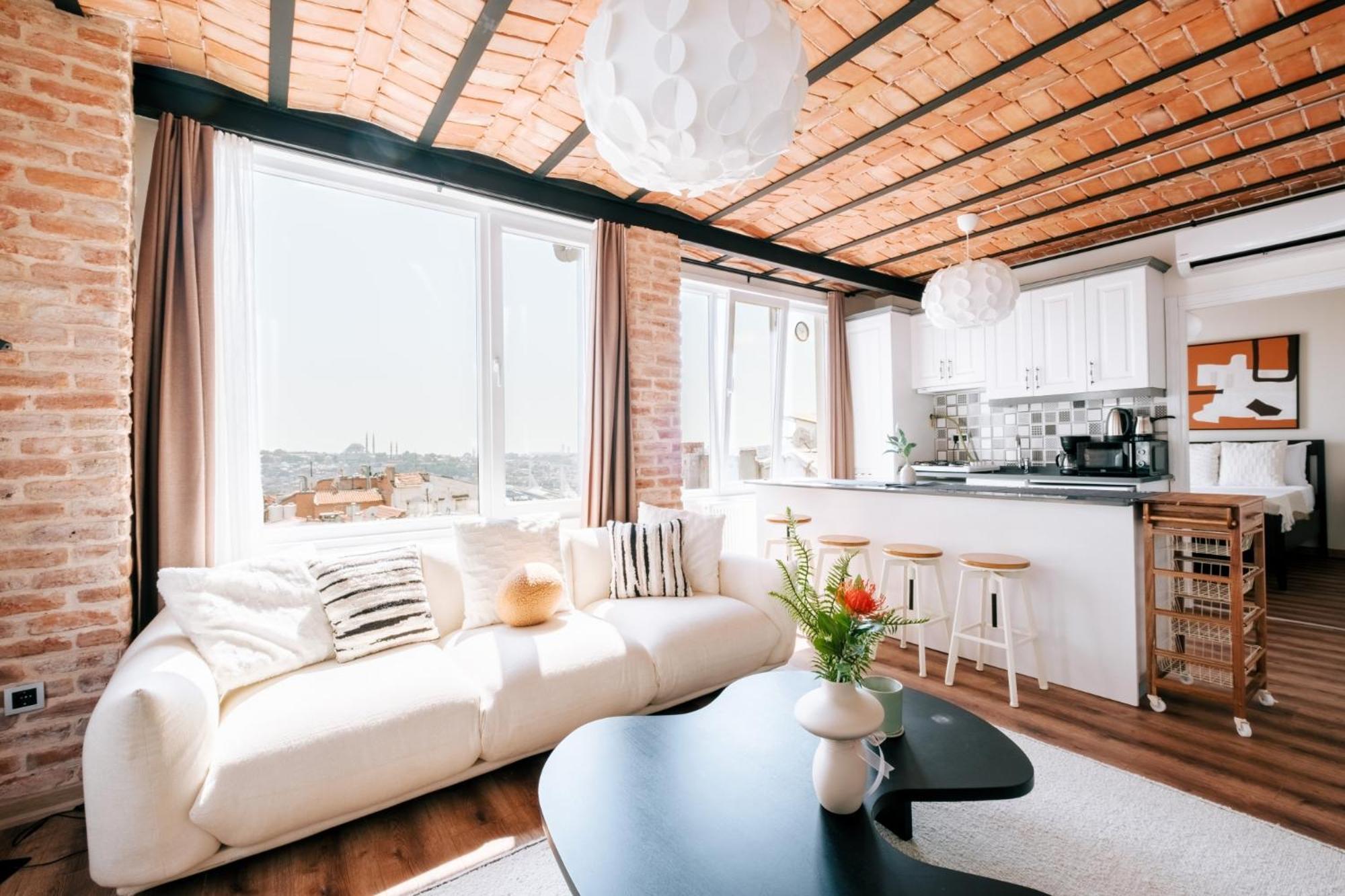 이스탄불 Flat W City View Near Galata Tower In Istiklal Ave 아파트 외부 사진